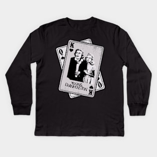 Retro Young Frankenstein Card Style Kids Long Sleeve T-Shirt